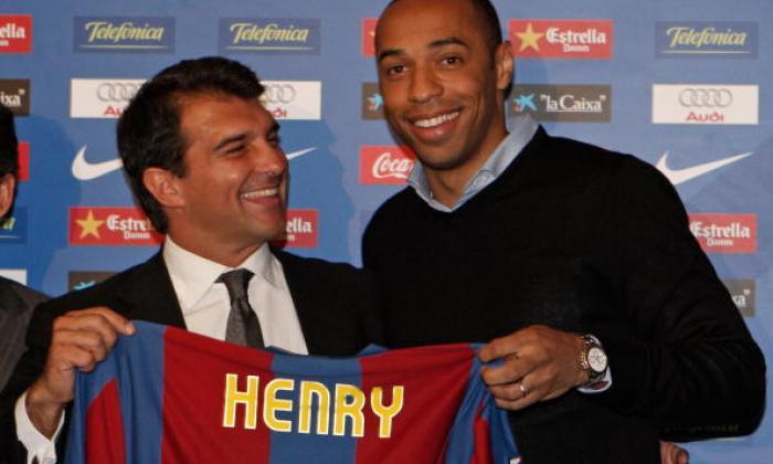 经典转移：巴塞罗那在2007年6月签署了来自阿森纳的Thierry Henry