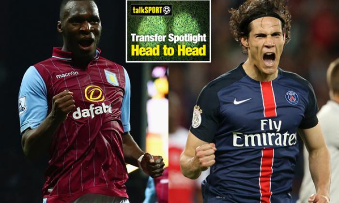 曼彻斯特联队转移目标头到头：Edinson Cavani v Christian Benteke