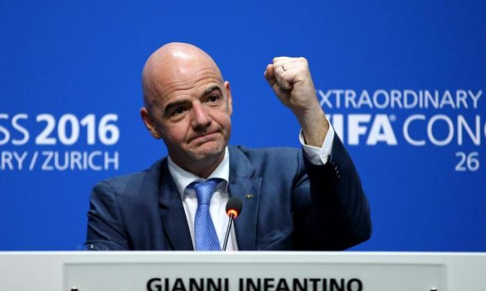 足球协会主席Greg Dyke告诉Talksport：FIFA的Gianni Infantino是一个我们信任的男人